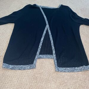 Women's rag & bone black, split back Sweater, size M